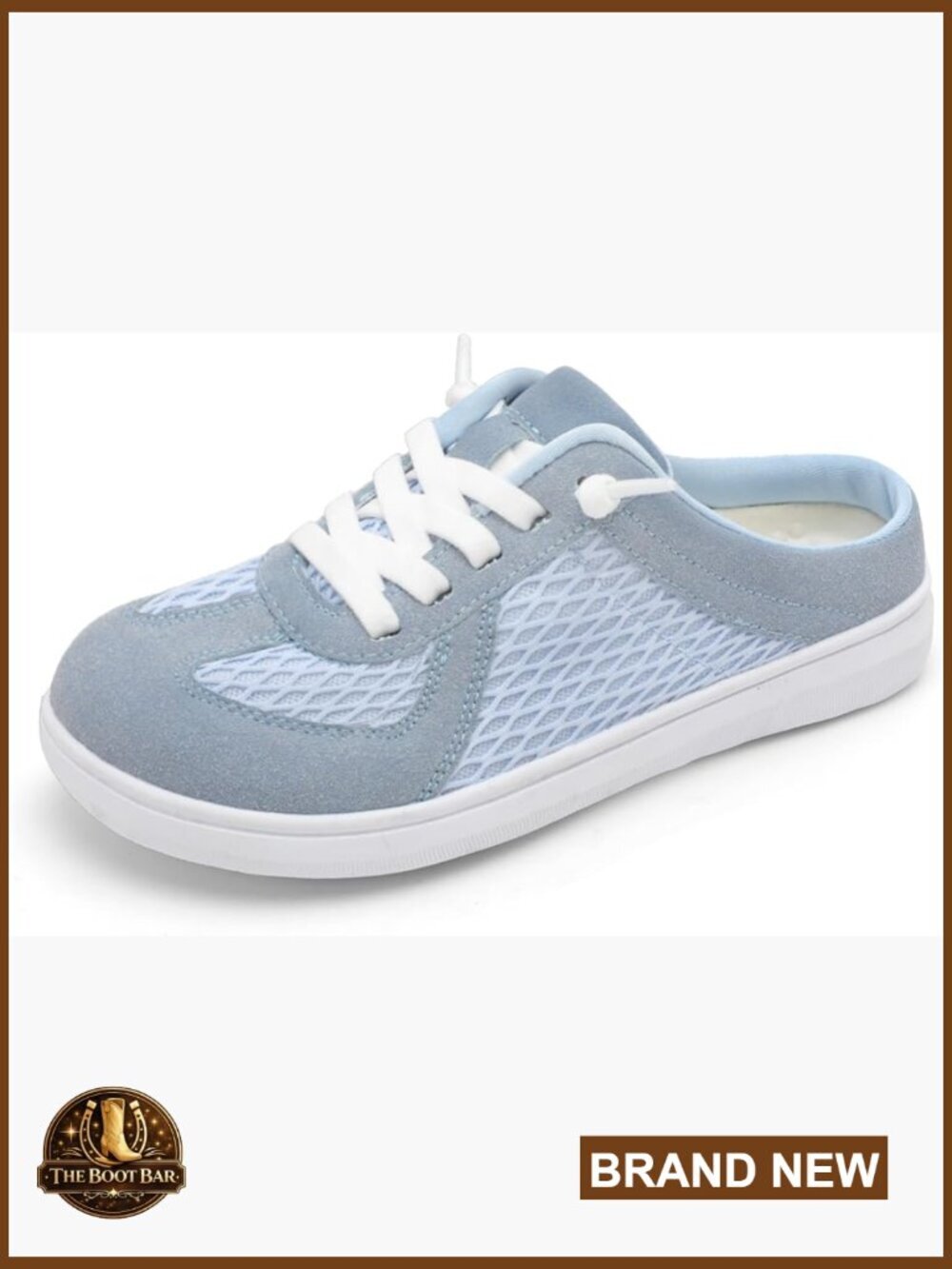 Wide Slip-on Mule Shoes Breathable Walking Shoes Comfortable Backless Sneakers